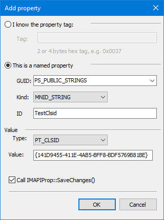 Add PT_CLSID property