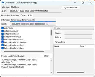 MailItem Events