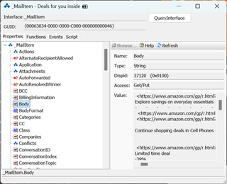MailItem Properties